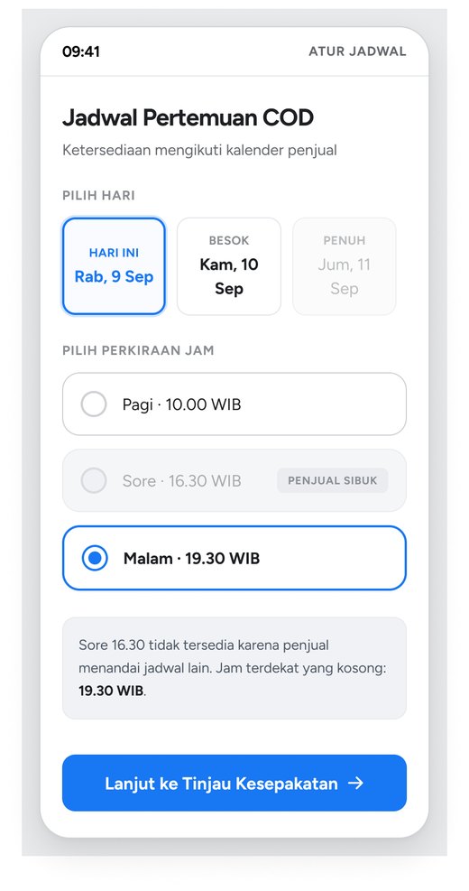Seller's busy time disabled in the schedule picker
